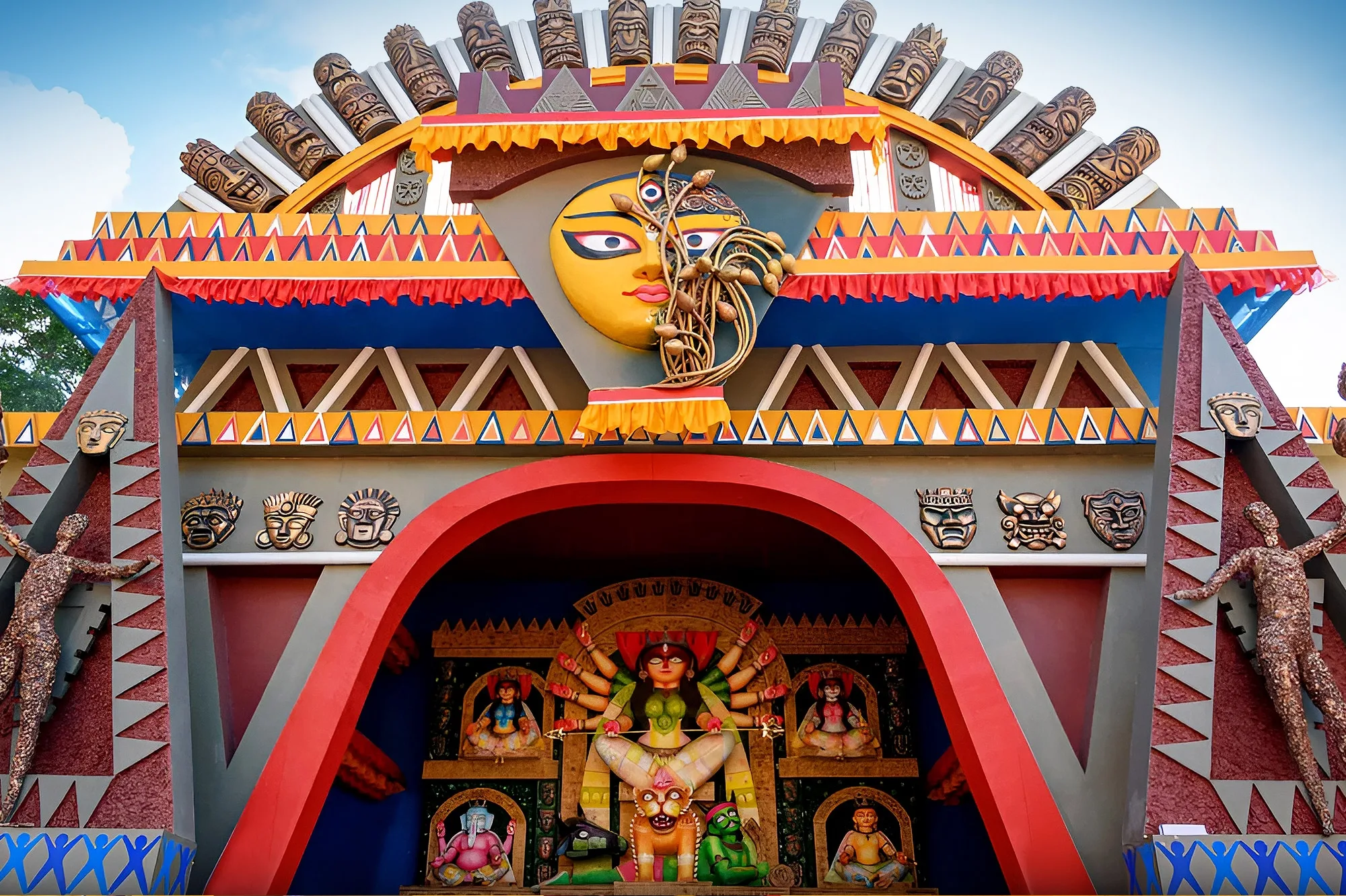 North Kolkata Puja pandal